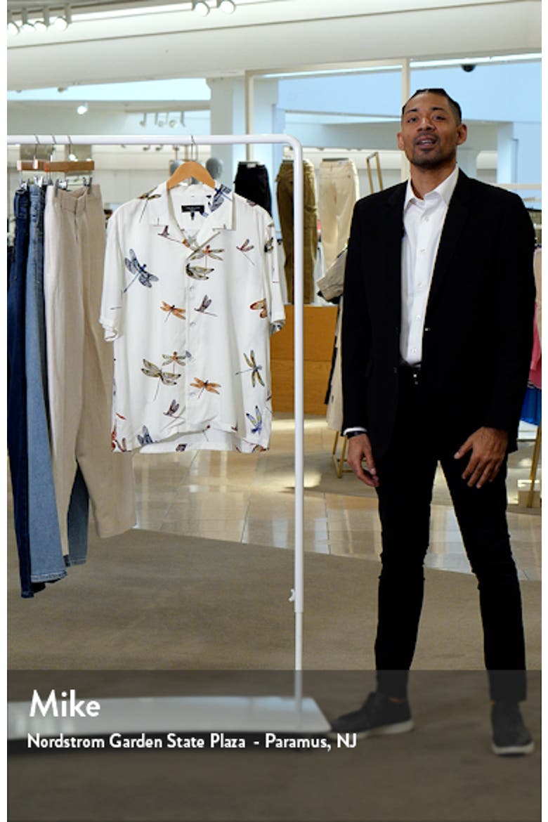 Avery Print Short Sleeve Button-Up Camp Shirt video