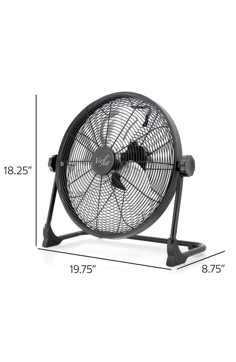 Vie Air 16 Inch Rechargeable Indoor/Outdoor Floor Fan, Alternate, color, Black