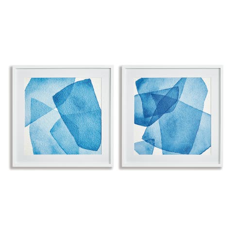 Abstract Watercolor Prints Set of 2