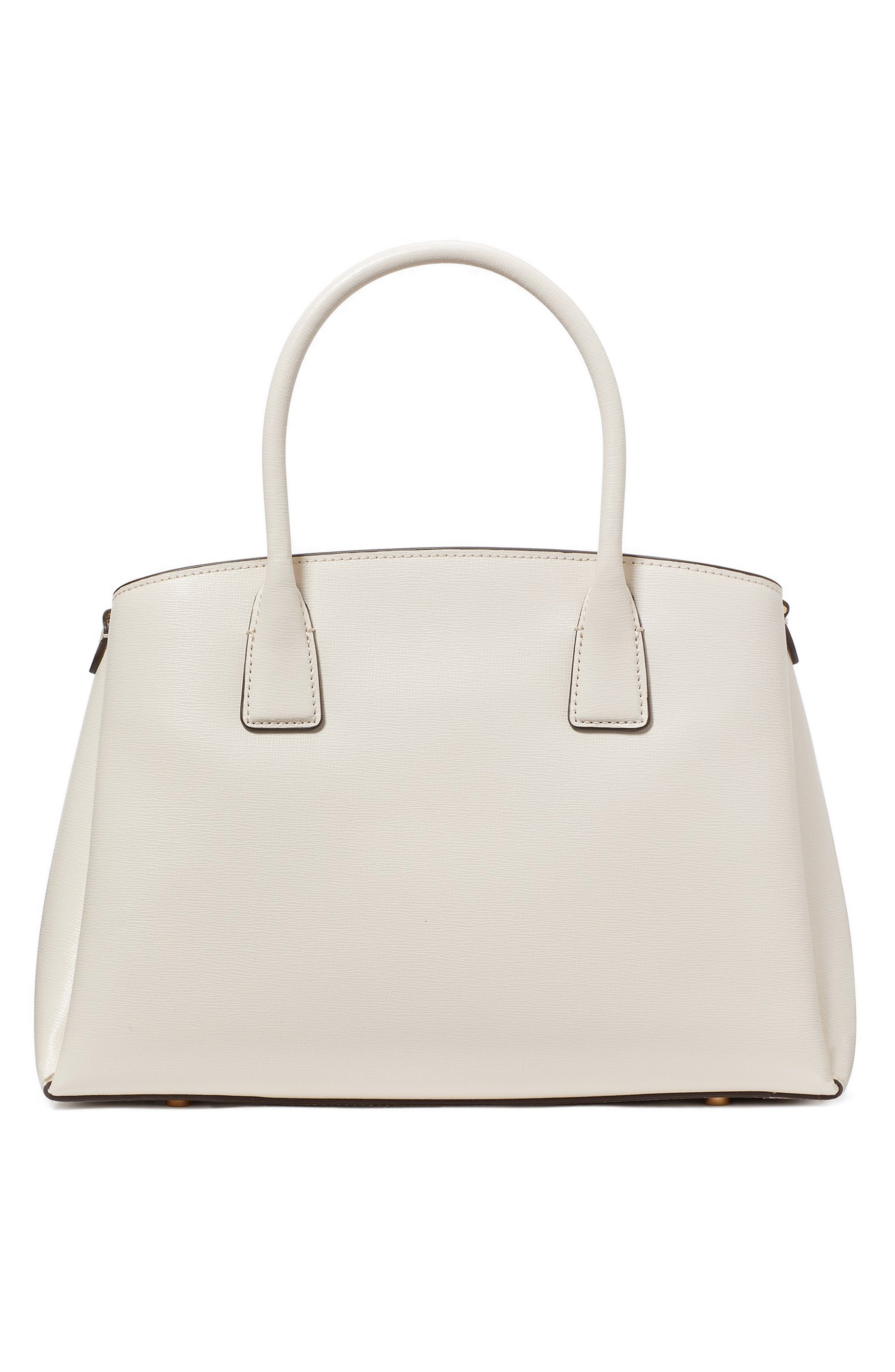 Kate Spade New York serena leather satchel, Alternate, color, Parchment.