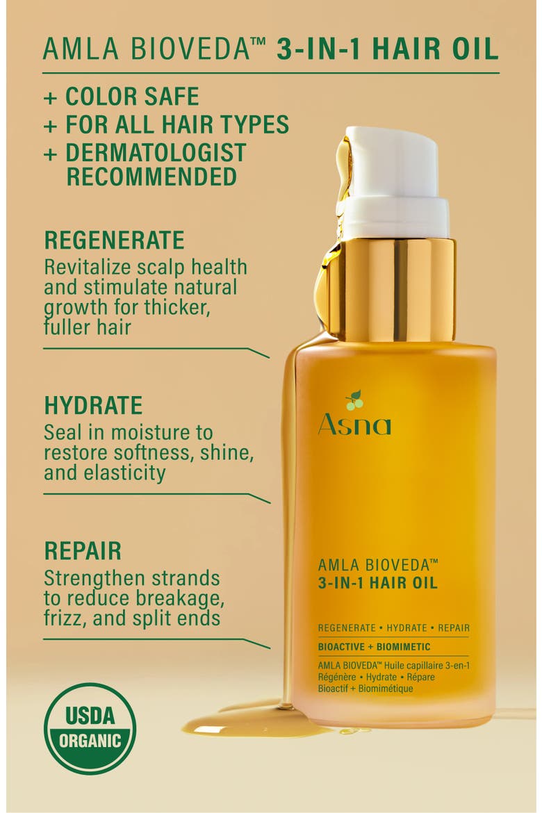 Amla BioVeda 3-IN-1 Hair Oil, Alternate, color, None