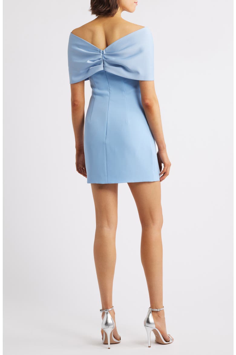 Belluno Off the Shoulder Minidress, Alternate, color, AZZURO
