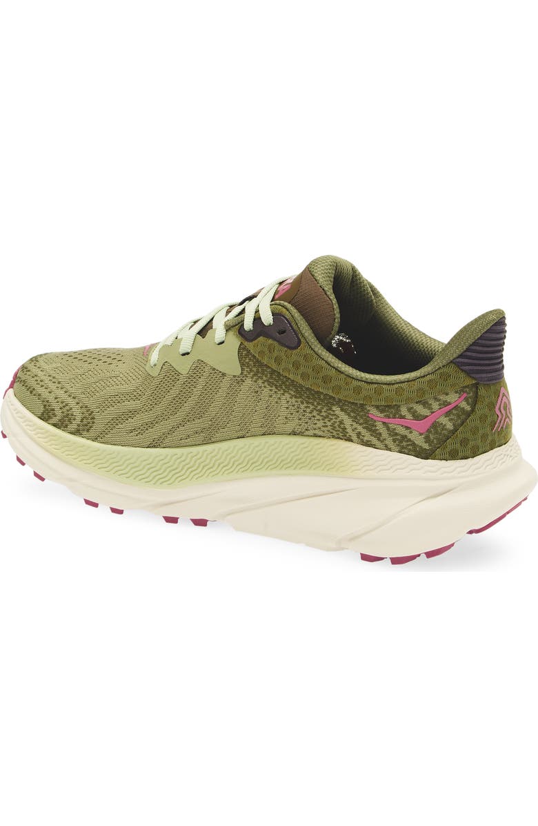 HOKA Challenger 7 Running Shoe, Alternate, color, Forest Floor / Beet Root