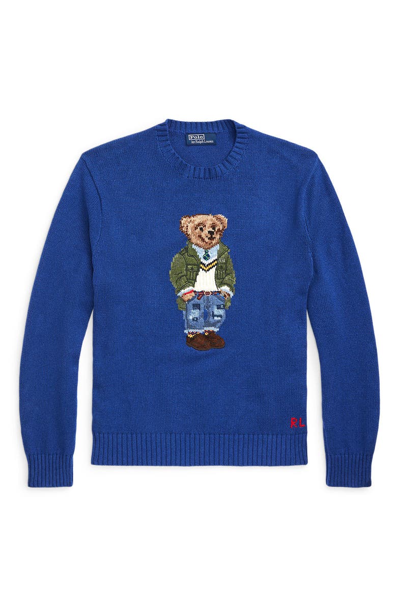 Polo Ralph Lauren Polo Bear Intarsia Sweater, Alternate, color,