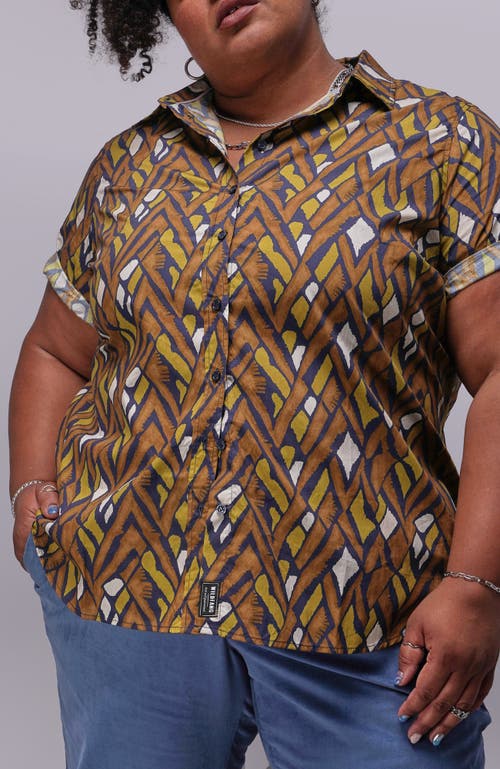 Wildfang The Essential Button Up Shirt In Brown