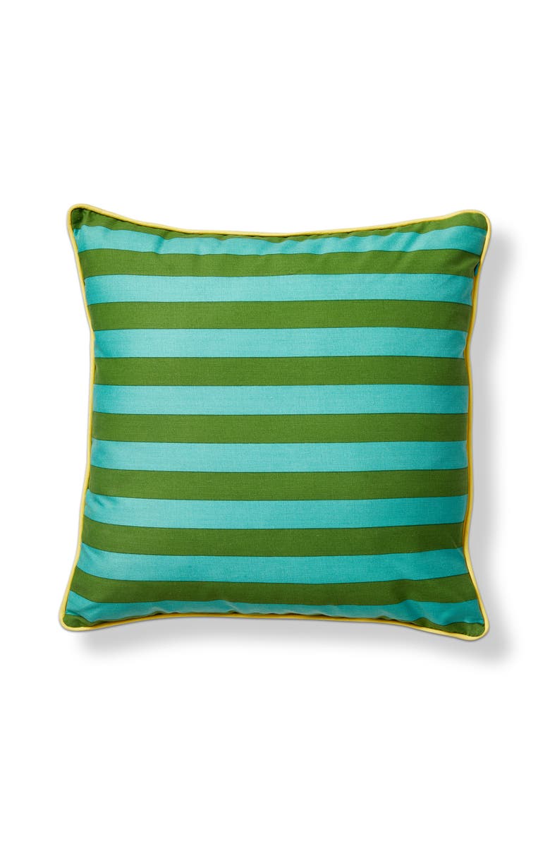 tag Cabana Stripe Indoor Outdoor Plw Green Multi Cotton Summer, Main, color, Green