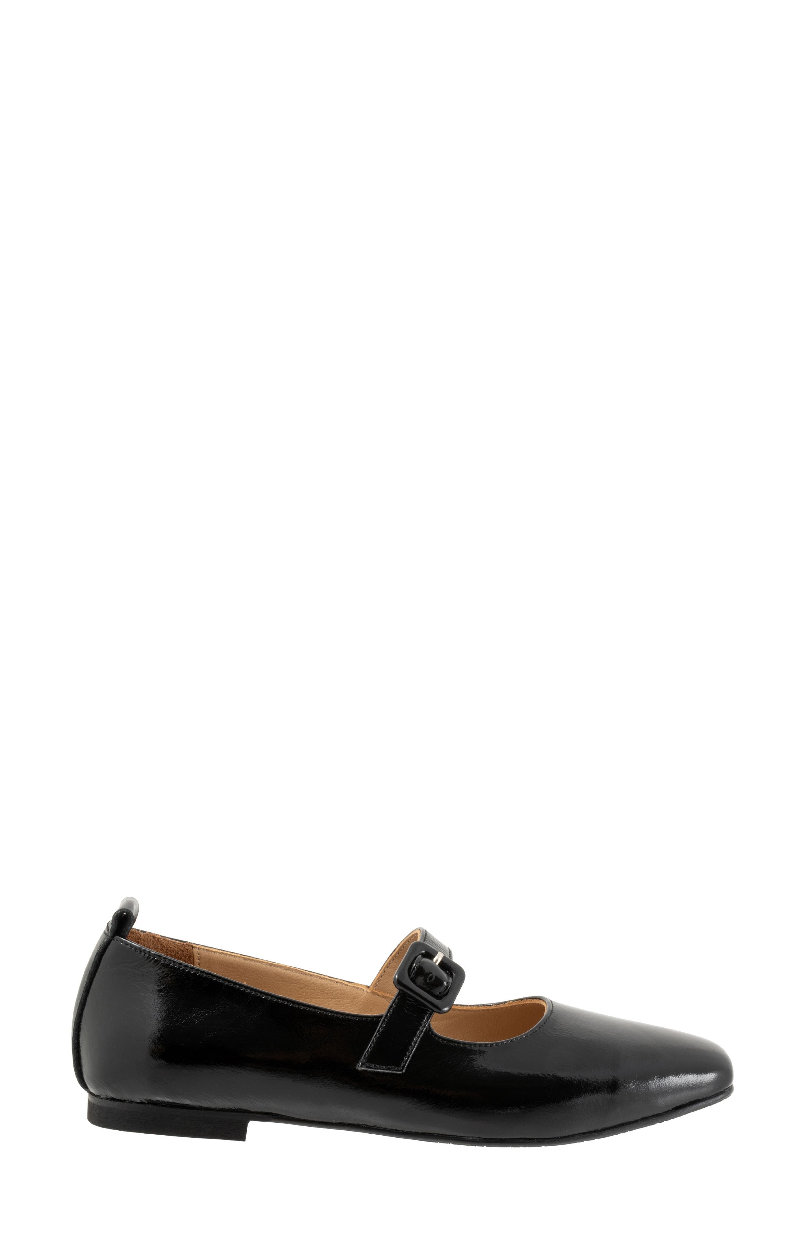 Bueno Eliana Mary Jane Flat, Alternate, color, Black Patent