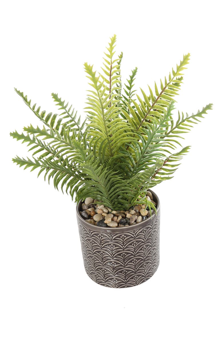 GINGER BIRCH STUDIO Green Faux Foliage Potted Artificial Plant, Alternate, color, 
