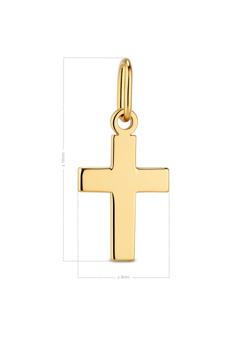 Cross Pendant in 14K Gold, Alternate, color, Yellow Gold