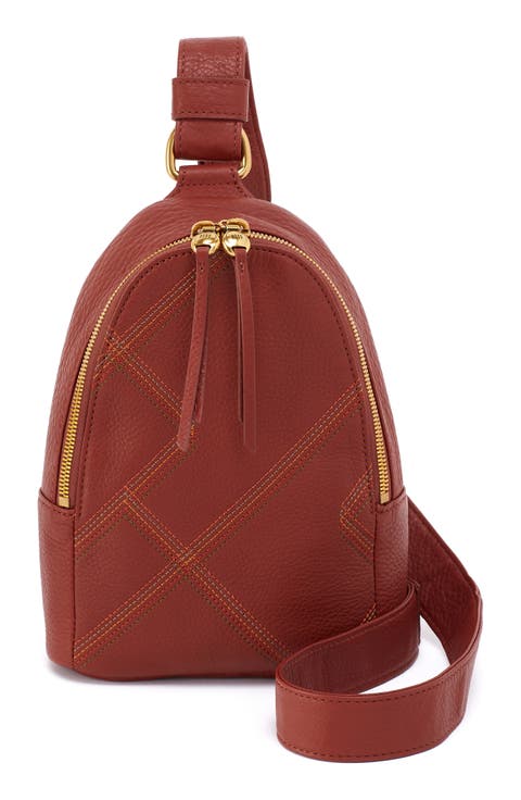 Fern Leather Sling Bag