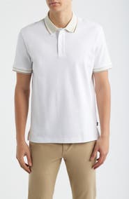 BOSS Parlay Tipped Cotton Polo