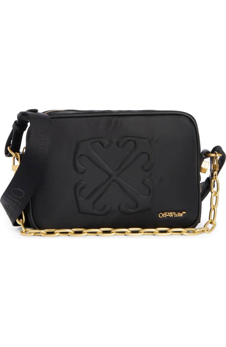 Off-White Medium Camera Crossbody Bag, Main, color, Black