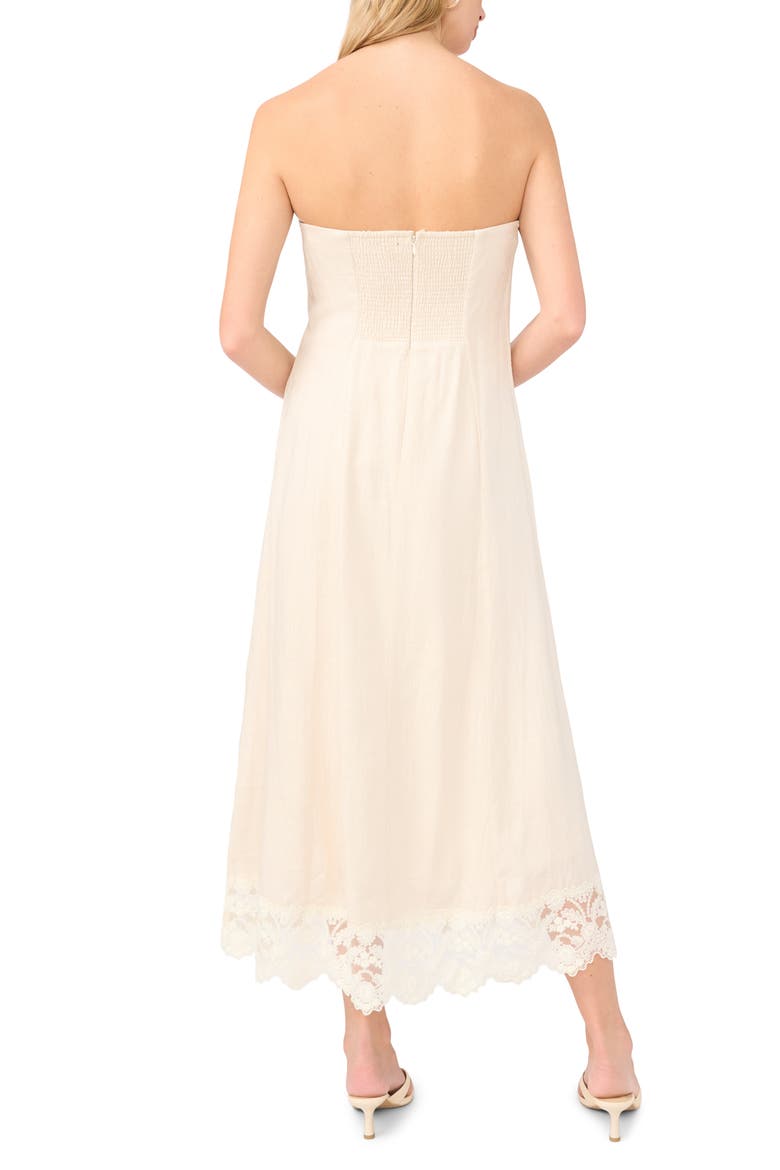 Strapless Midi Dress, Alternate, color, PEPPERCORN