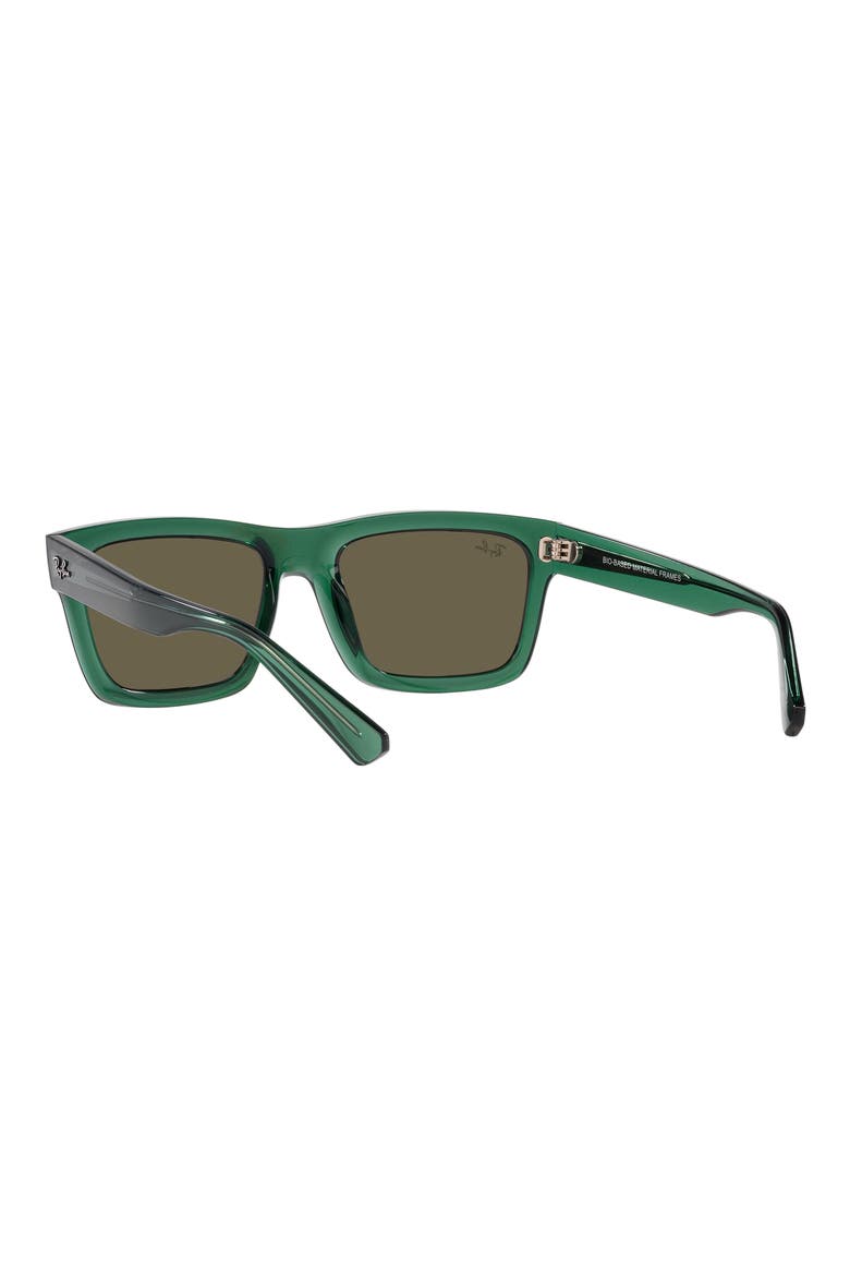 Warren 57mm Rectangular Sunglasses, Alternate, color, TRANSPARENT GREEN