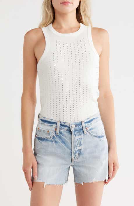 Vigoss Bling Stretch Cotton Ribbed Tank