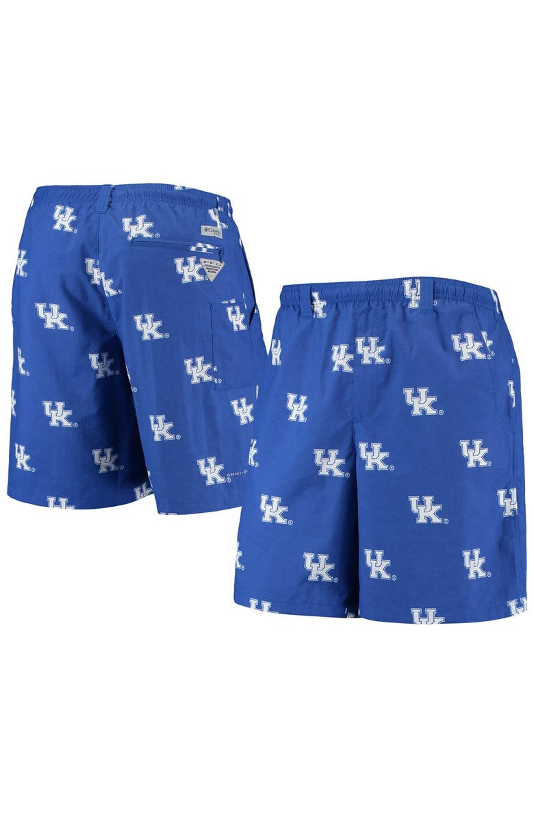 Columbia Men's Columbia PFG Royal Kentucky Wildcats Backcast II 8" Omni-Shade Hybrid Shorts, Main, color, Royal