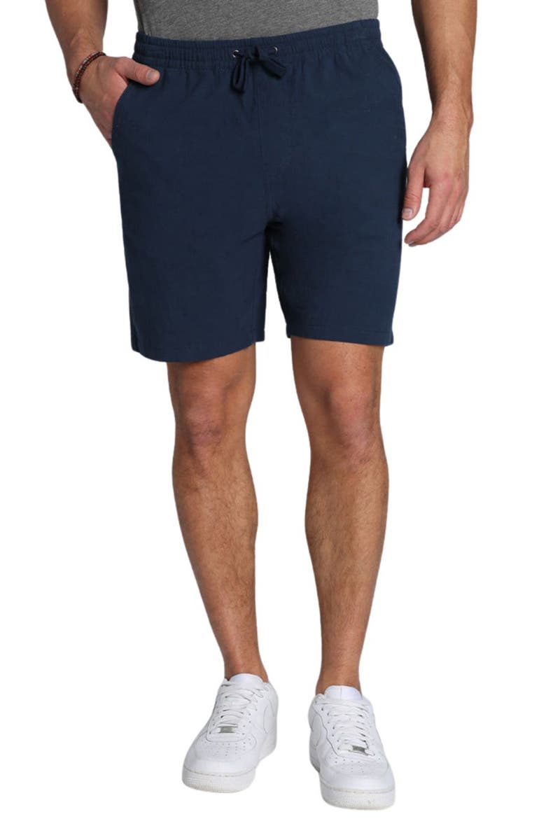 Stretch Twill Pull-On Shorts, Main, color, NAVY