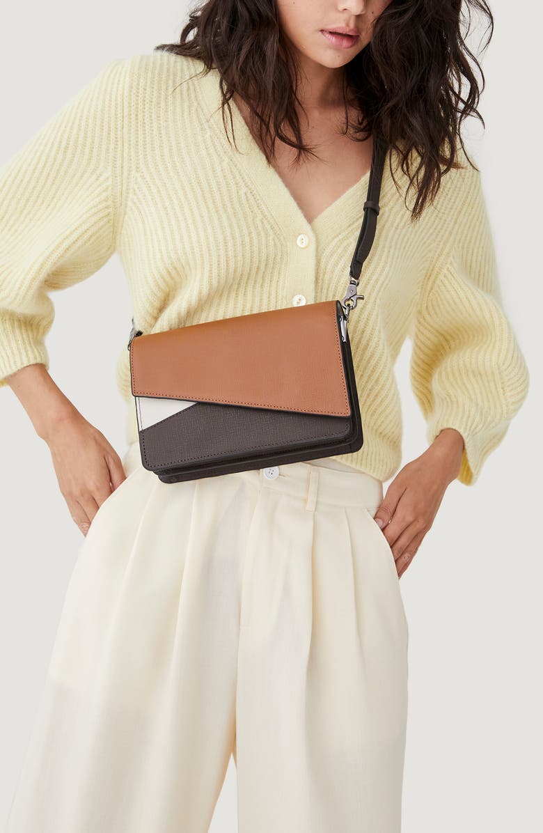 Botkier Crosstown Colorblock Leather Crossbody Bag, Alternate, color,