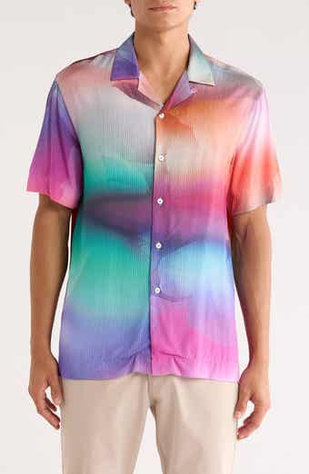 Bugatchi Jackson Pinstripe Camp Shirt