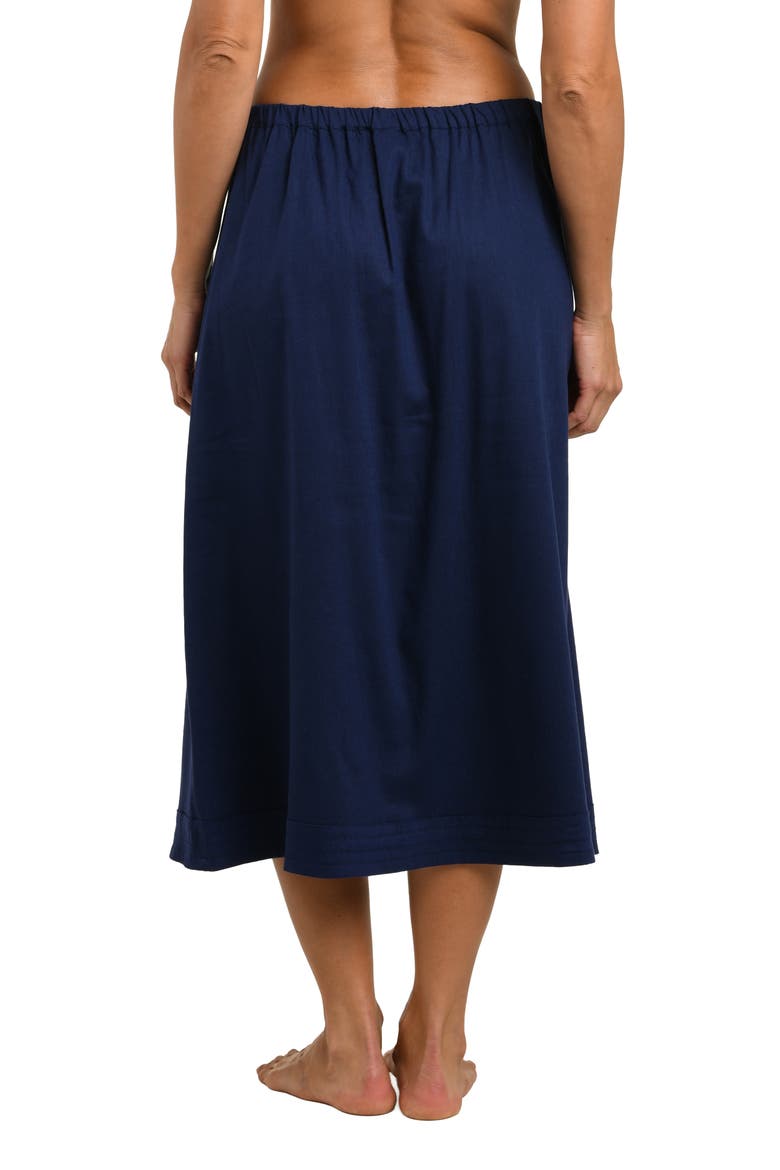 Harbor Breeze Midi Cover-Up Skirt, Alternate, color, INDIGO