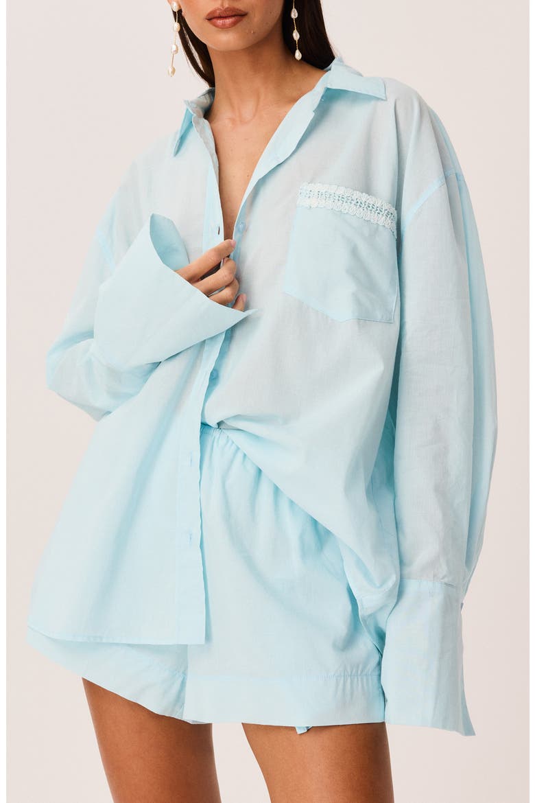 Amren Cotton Shirt, Alternate, color, LIGHT BLUE