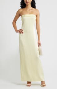 BP. Strapless Satin Gown
