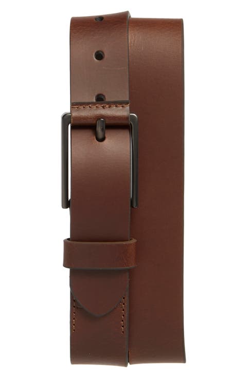 Oil Tanned Leather Wrapped Buckle Belt
