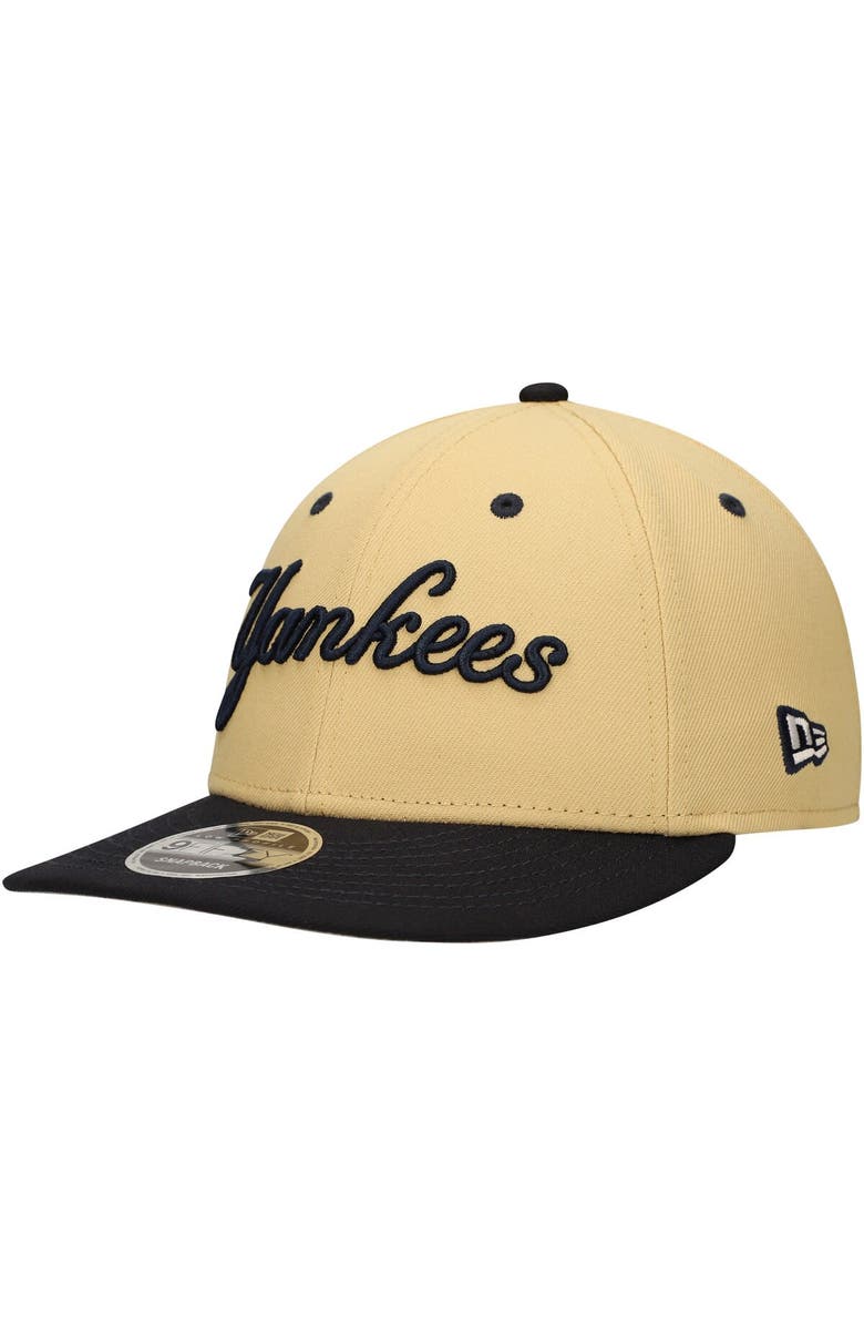 New Era Men's New Era x Felt Gold New York Yankees Low Profile 9FIFTY Snapback Hat, Alternate, color,