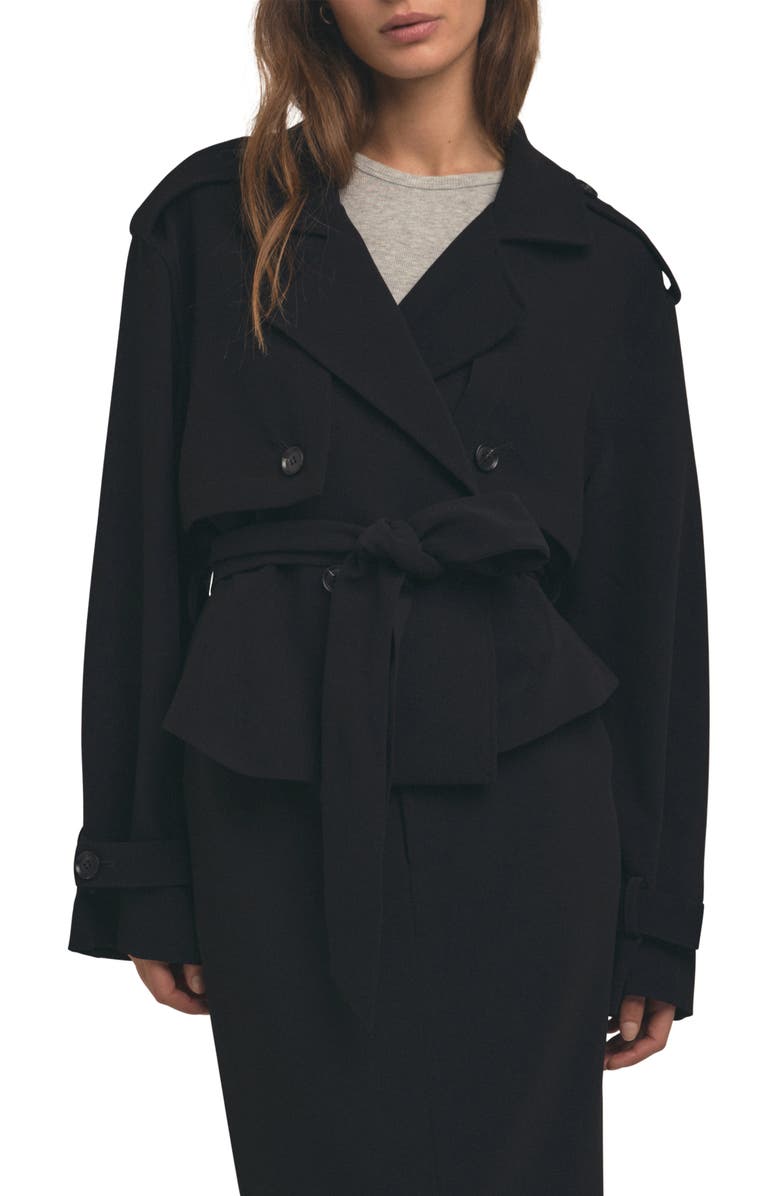 Favorite Daughter The Charles Crop Trench Coat, Main, color, 
