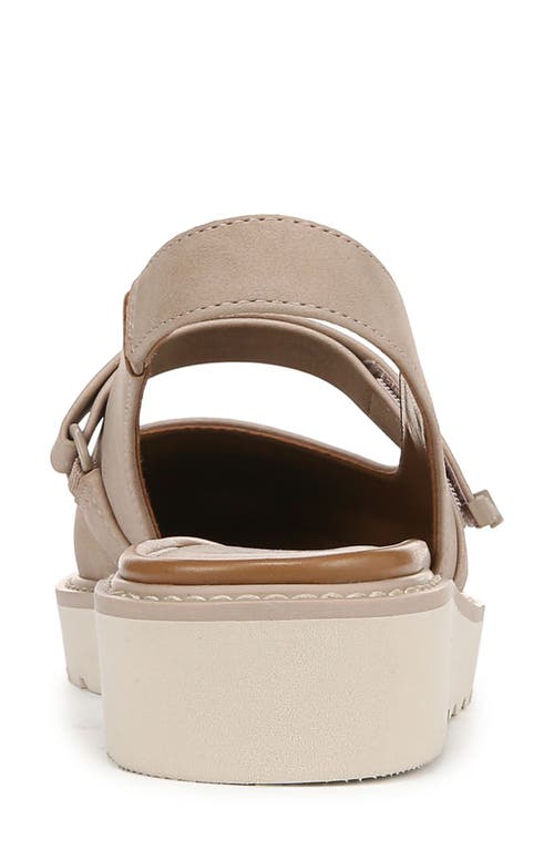 Naturalizer Edison Slingback Flat In Warm Taupe Tan Faux Leather