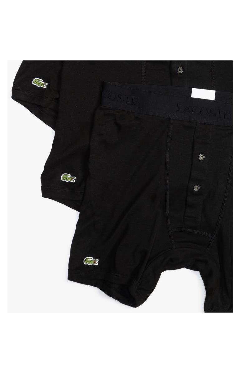 Lacoste Men's 3-Pack Essential Cotton Boxer Briefs, Alternate, color,