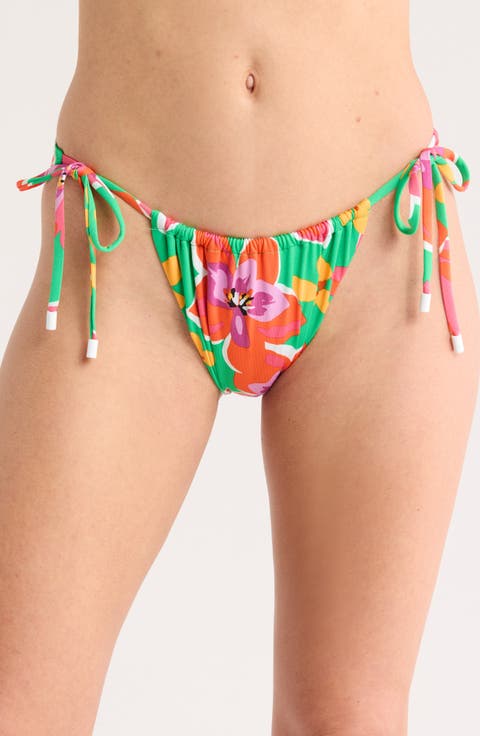 Tunnel Side Tie Hipster Bikini Bottoms