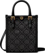 Tory Burch Mini T Monogram North/South Crossbody Tote