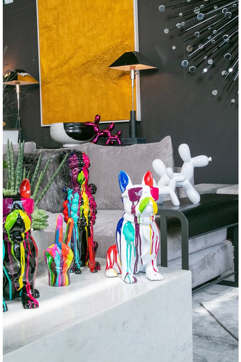 Interior Illusions Plus White Balloon Dog Bank, Alternate, color, WHITE
