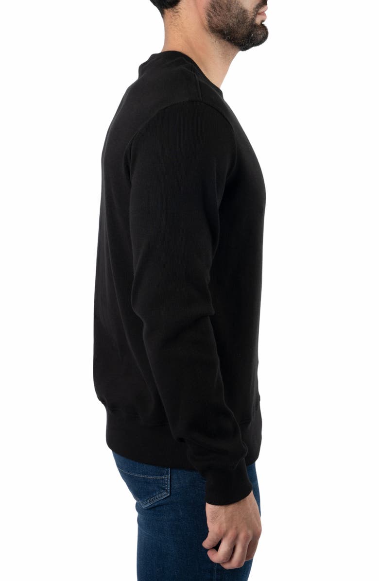 Jared Lang Crewneck Long Sleeve T-Shirt, Alternate, color, Black
