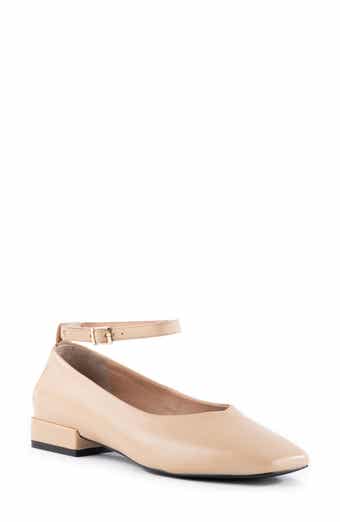 Pumpkin Ankle Strap Square Toe Pump
