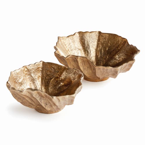 Napa Home & Garden Ostra Decorative Bowls Set Of 2 In Gold