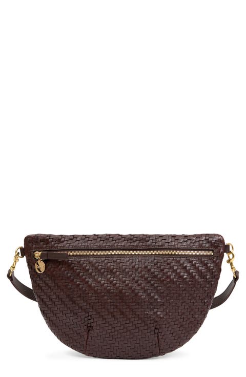 Grande Fanny Woven Leather Belt Bag