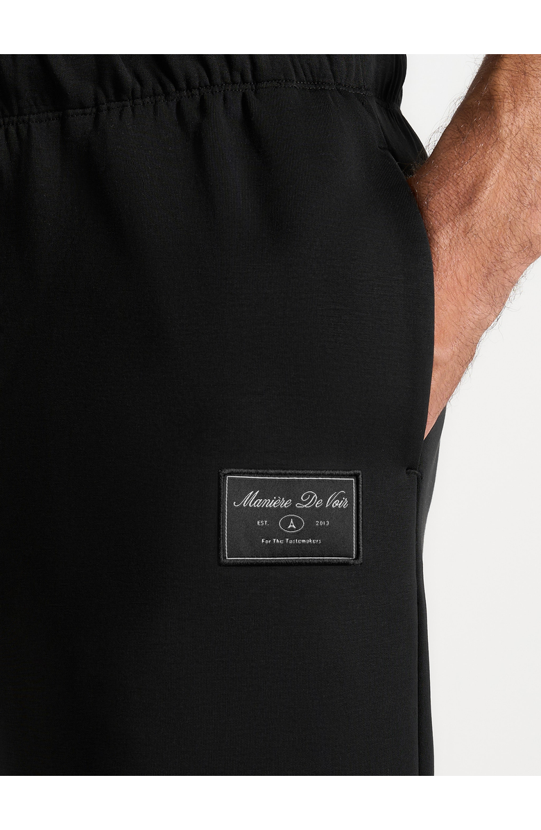 Manière De Voir Avery Unisex Neoprene Relaxed fit Sweatpants, Alternate, color, Black