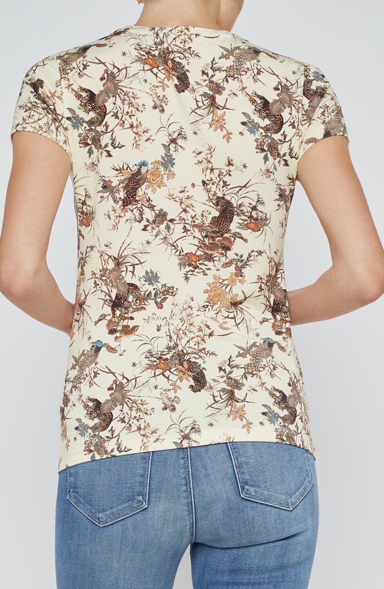 L'AGENCE Ressi Tapestry Jungle Print T-Shirt, Alternate, color, 