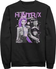 KPop Demon Hunters Men's Pop Star Huntrix Rumi Long Sleeve Crewneck Sweatshirt