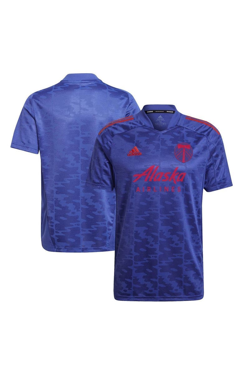 adidas Men's adidas Blue Portland Timbers 2022 Primeblue Replica Jersey, Alternate, color, 