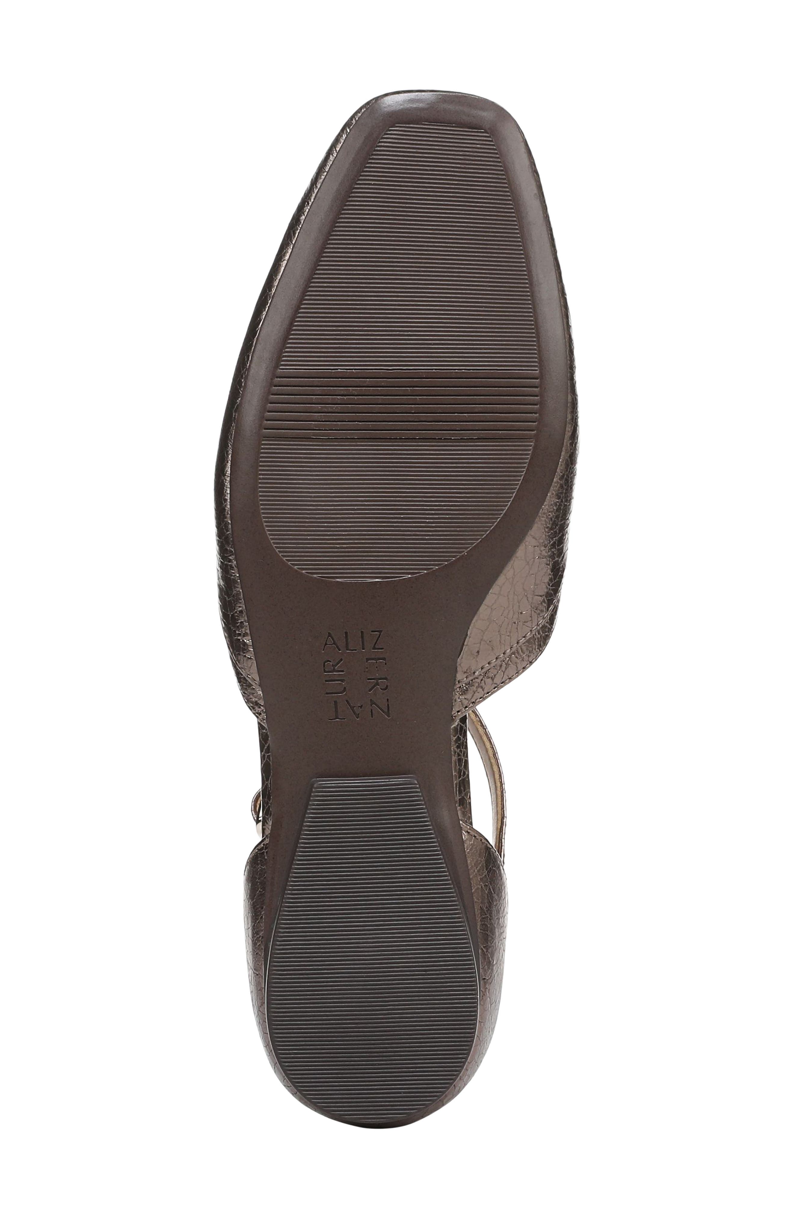 Naturalizer Caresse T-Strap Flat, Alternate, color, Pewter