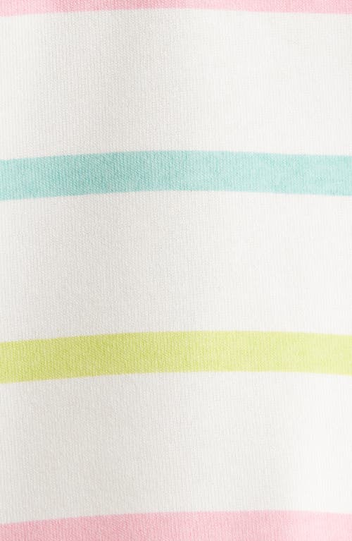 Pj Salvage Limes Sunshine Stripe Full Zip Hoodie In Multi In Multi