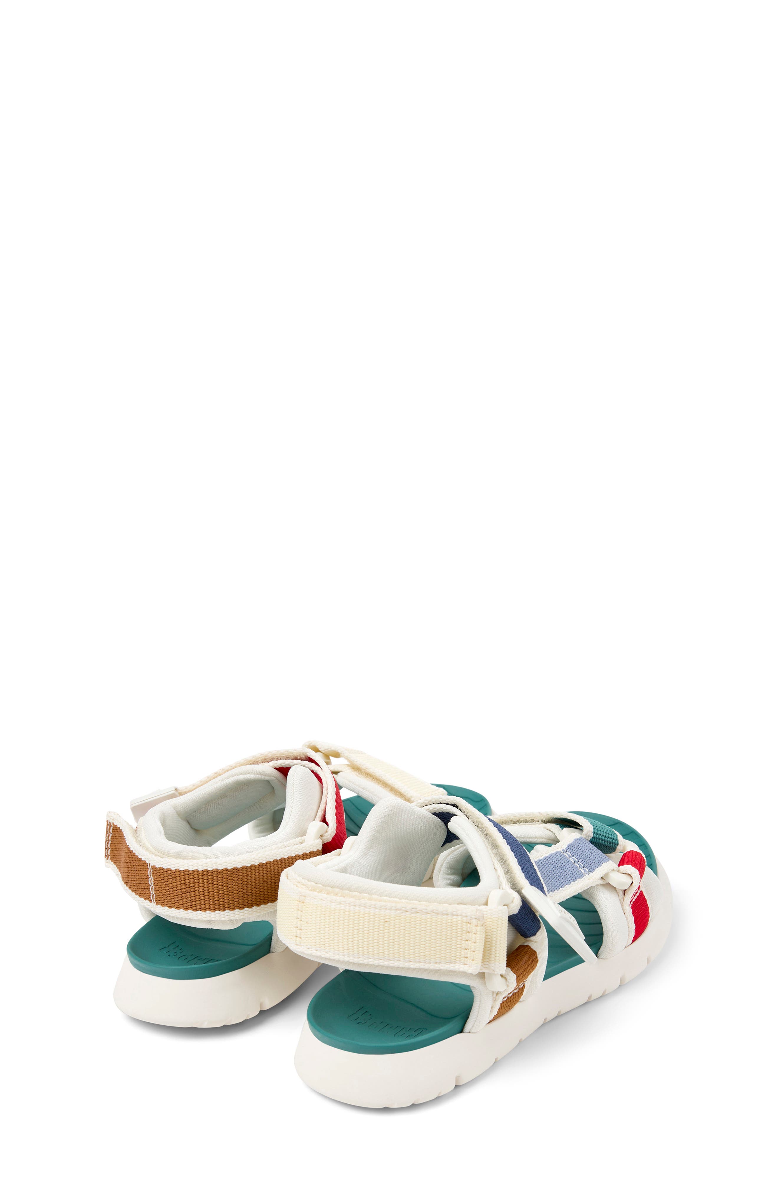 Kids' Oruga Fisherman Sandal, Alternate, color, RED MULTI