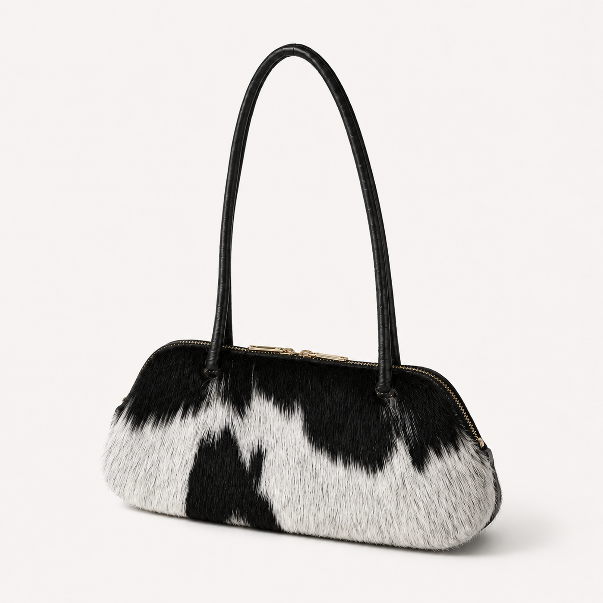 Ebène Monochrome Leather Bag, Alternate, color, Natural Hair
