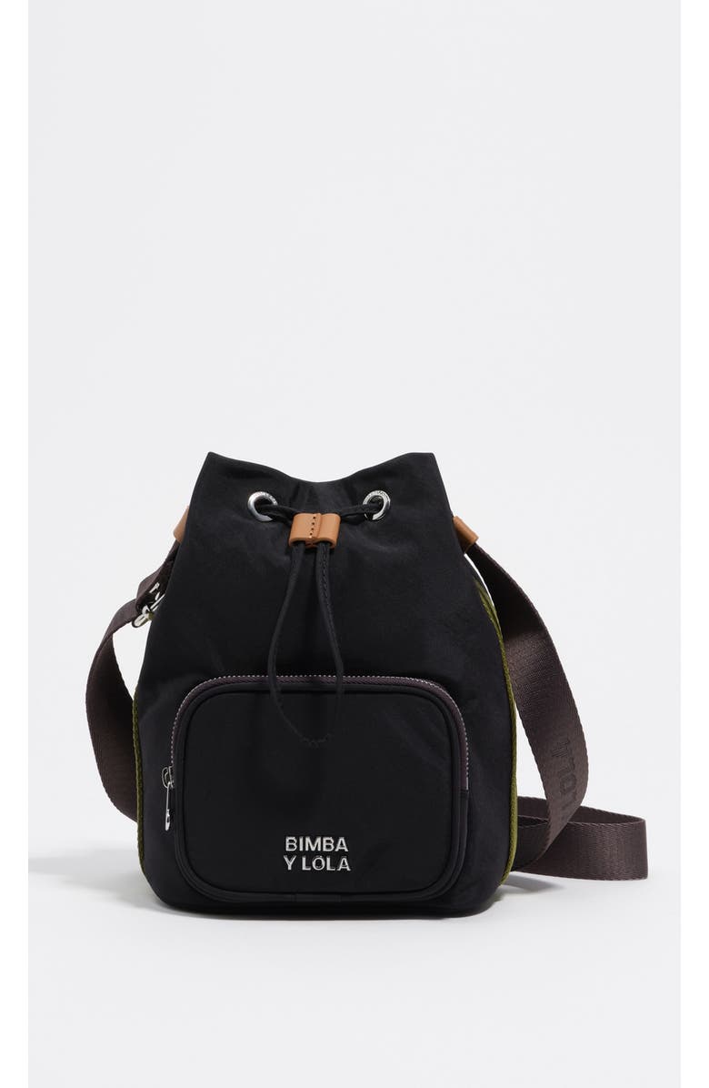 Bimba y Lola Nylon Mini Bag Adjustable Strap, Main, color, Black