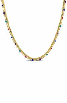 DELMAR Double Strand Necklace