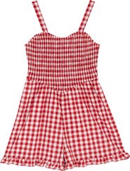 Rare Editions Kids' Gingham Romper