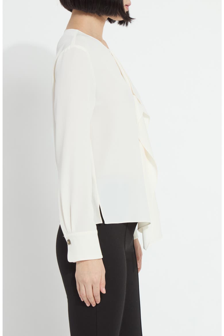 Celeste Flounced Blouse, Alternate, color, NATURAL PEARL